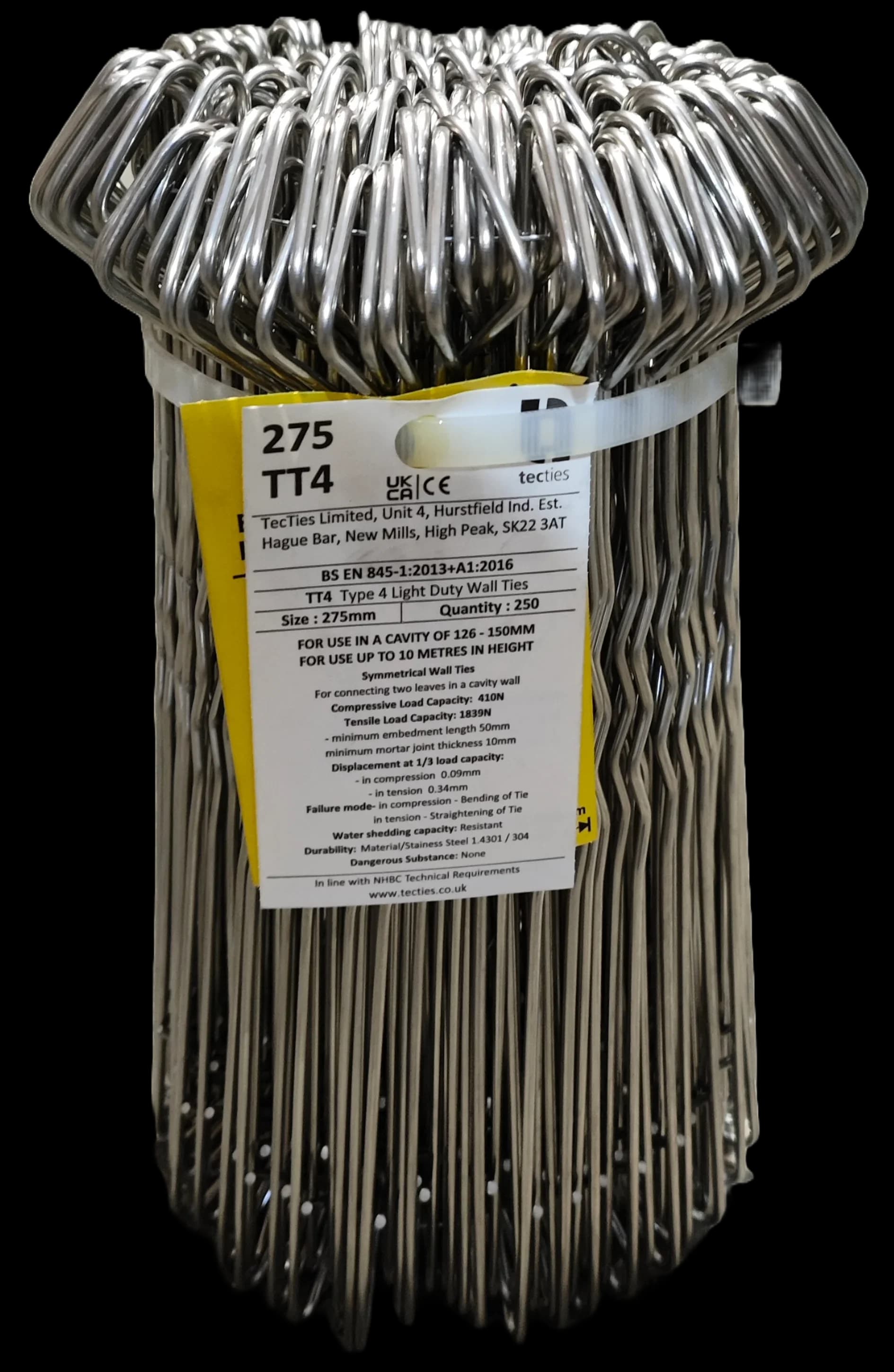 TT4 Wall Ties 275mm TT4 Wall Ties 275mm — Fixings at Star Hawk Builders Merchant